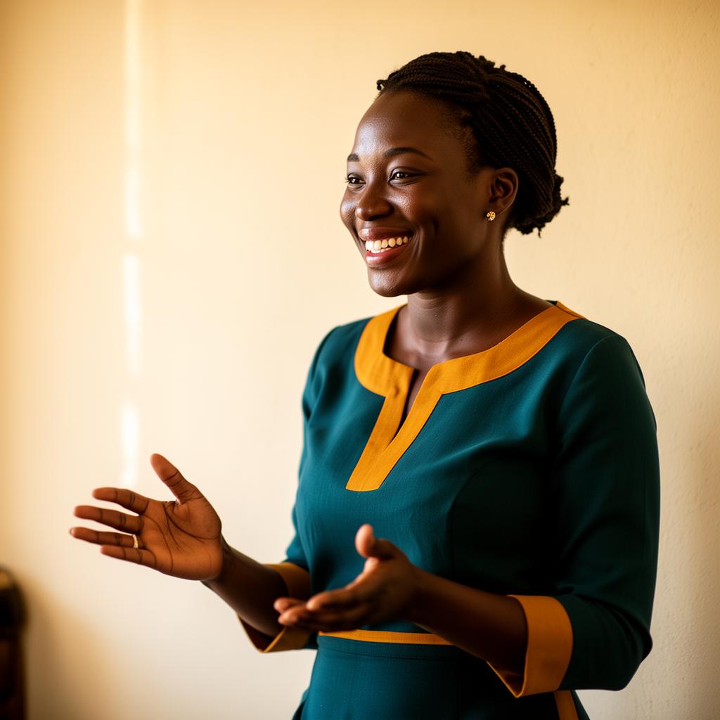 A Classpodia educator teaching with warmth and confidence